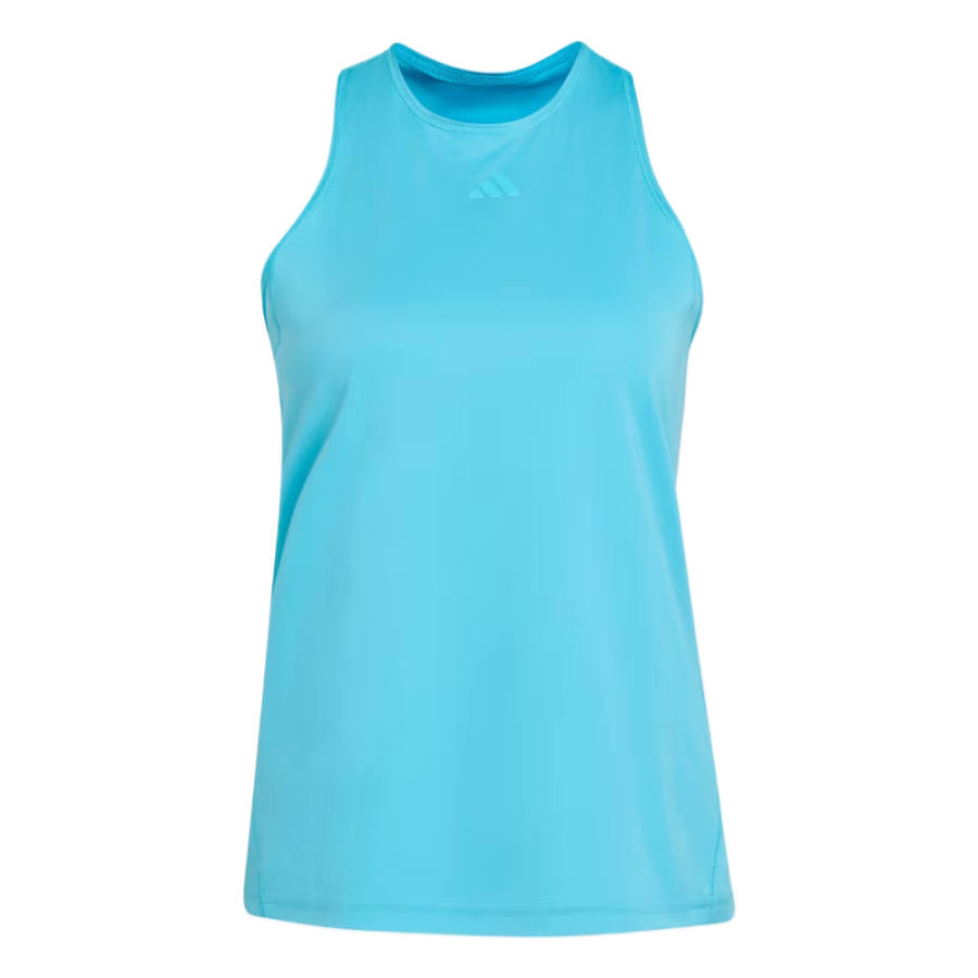 Adidas Adidas Tennis Tops Women's Signal Cyan Crew Neck Moderate