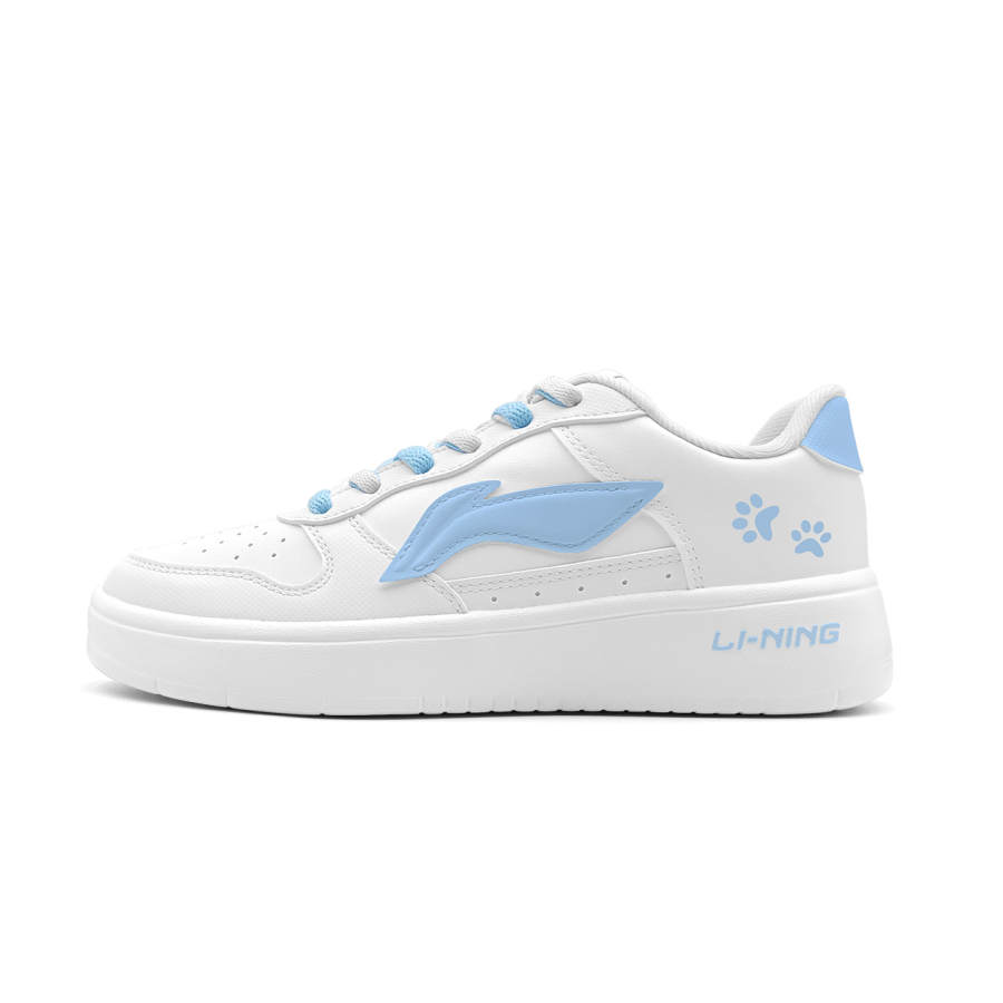 Li-Ning Li Ning Low top Skateboard Shoes Women's White Blue