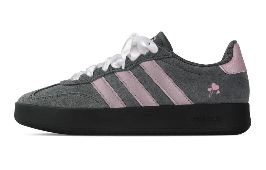 Adidas Custom Adidas BARREDA Heartbeat Balloons Low top German Army Trainers Unisex Pink Gray