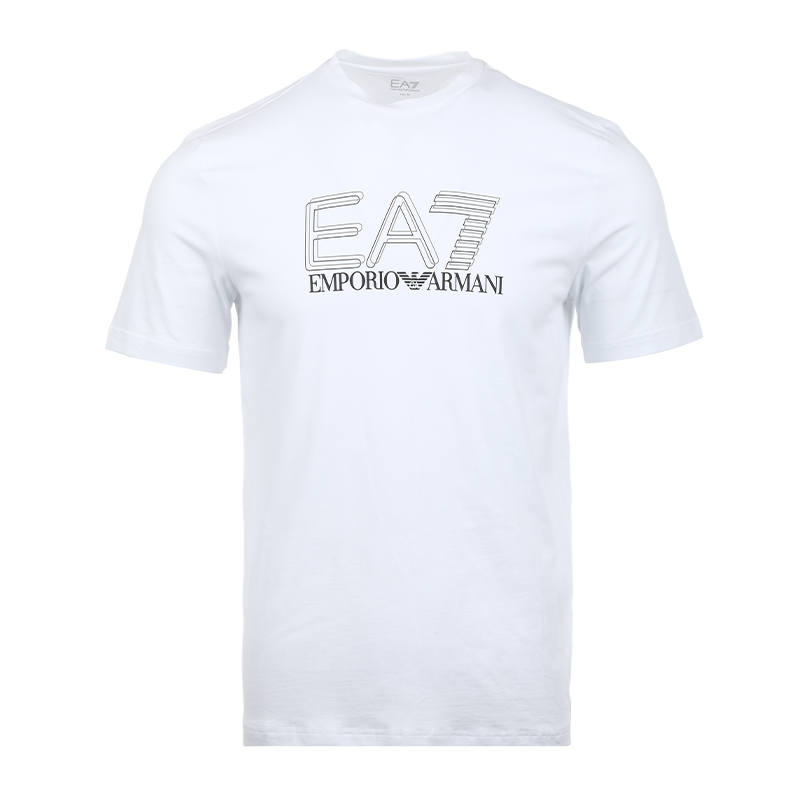 EMPORIO ARMANI EA7 Short Sleeved T Shirts Men's White