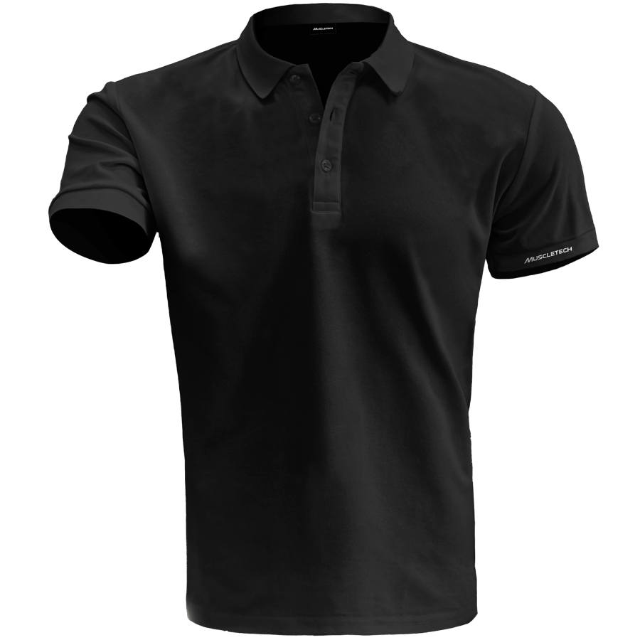 MUSCLETECH Polo Shirts Unisex Lapel Moderate Straight Fit