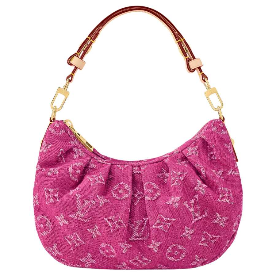 LOUIS VUITTON Fabric Handbag Women's Fuchsia