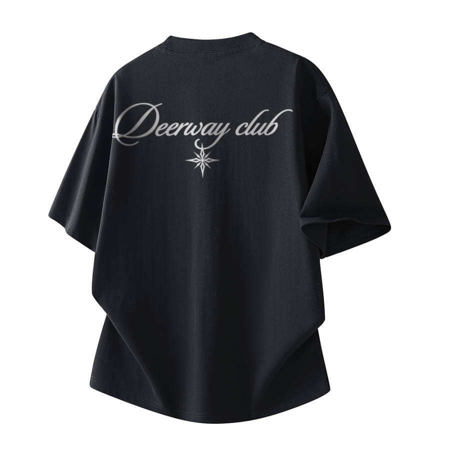 DEERWAY T Shirts Unisex Crew Neck Moderate Straight Fit