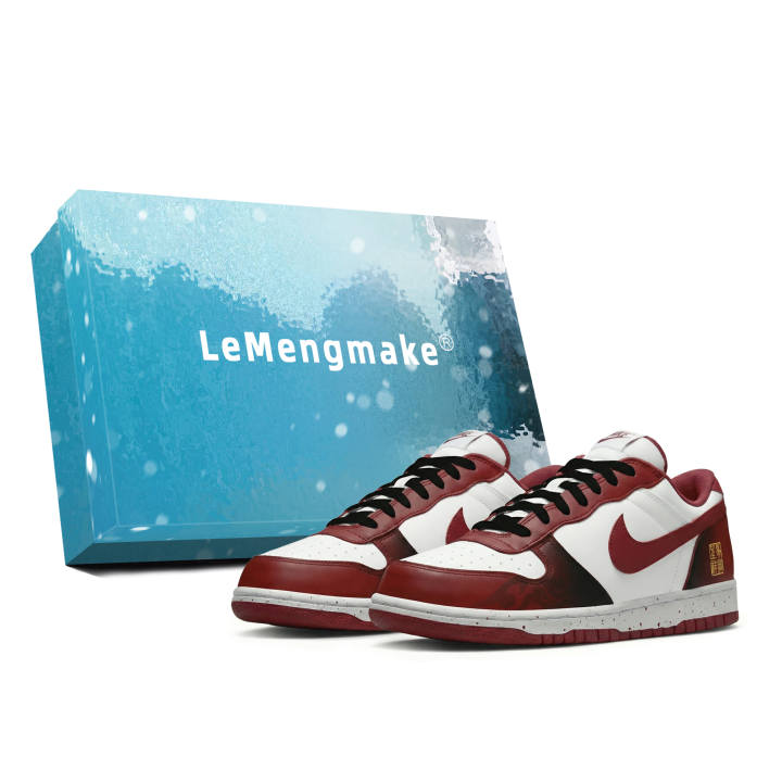 Nike Nike Big Lemon Joy Abrasion Resistant Breathable Low top Skateboard Shoes Men's Black Red
