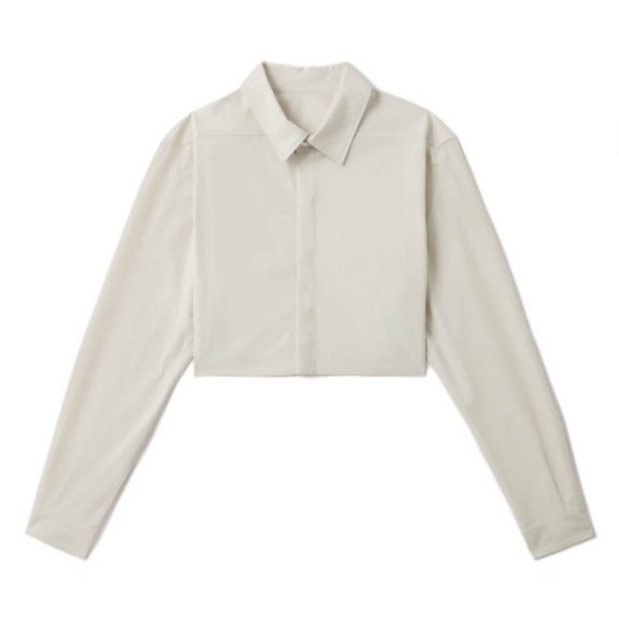 RICK OWENS Shirts Women's BWX/Coffee Lapel Moderate Other