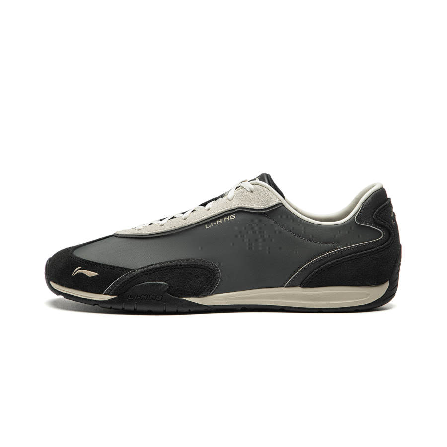 Li-Ning Li Ning Film 70S Slip Resistant, Abrasion Resistant, Lightweight Low top Casual Shoes Men's Gray Black