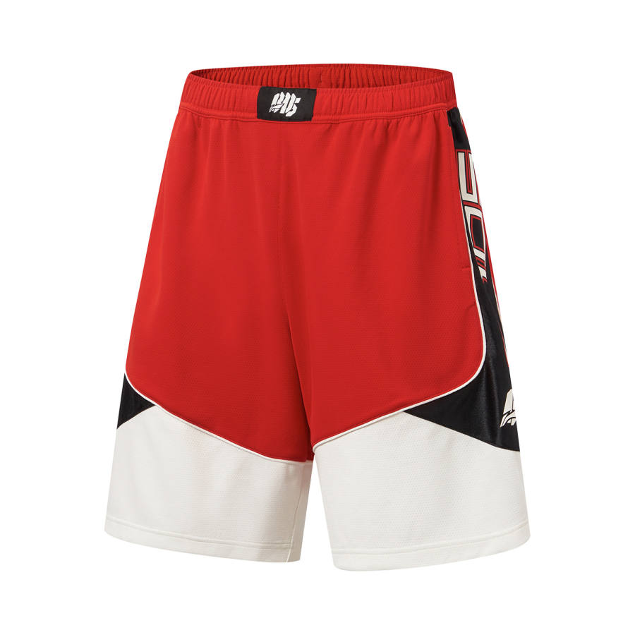 Li-Ning Li Ning BADFIVE Basketball Shorts Men's Fiery Red Moderate