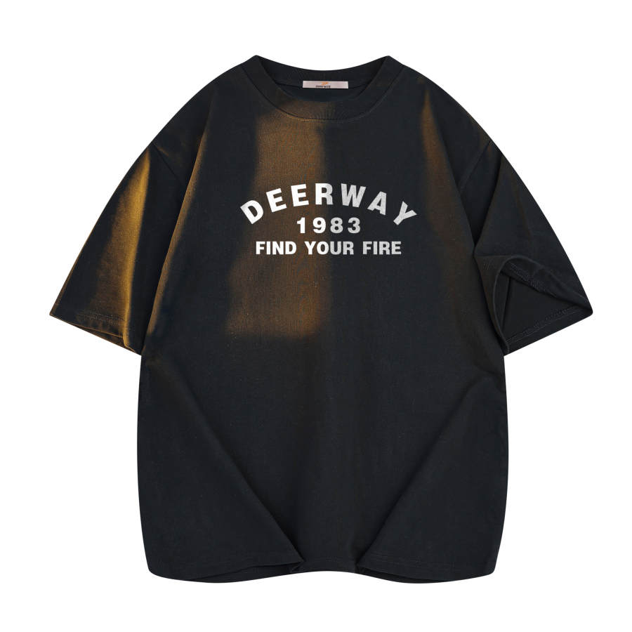 DEERWAY T Shirts Unisex Crew Neck Moderate Straight Fit