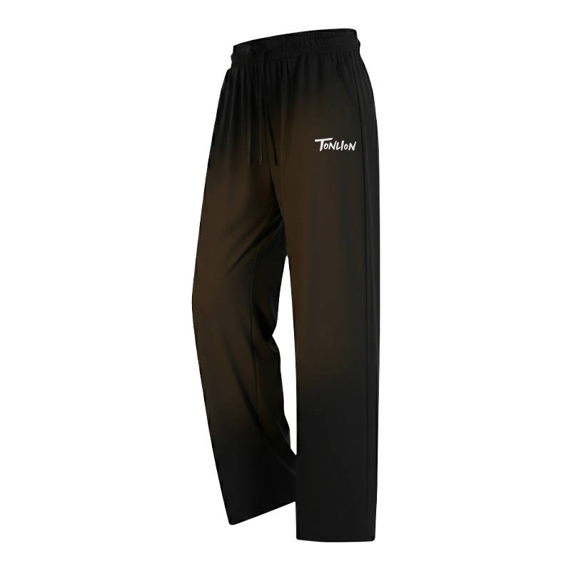 Tonlion Casual Pants Unisex Thin Straight Fit Pants