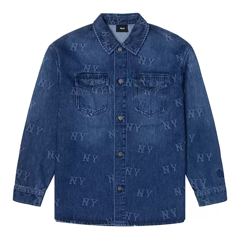 MLB MLB Denim Jackets Unisex Blue Lapel Moderate