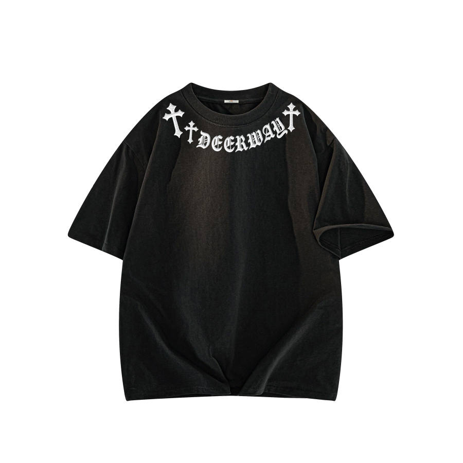 DEERWAY T Shirts Unisex Crew Neck Moderate Heavyweight