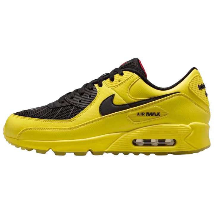 Nike Nike Air Max 90 Support Low top Running Shoes Men's Yellow Black