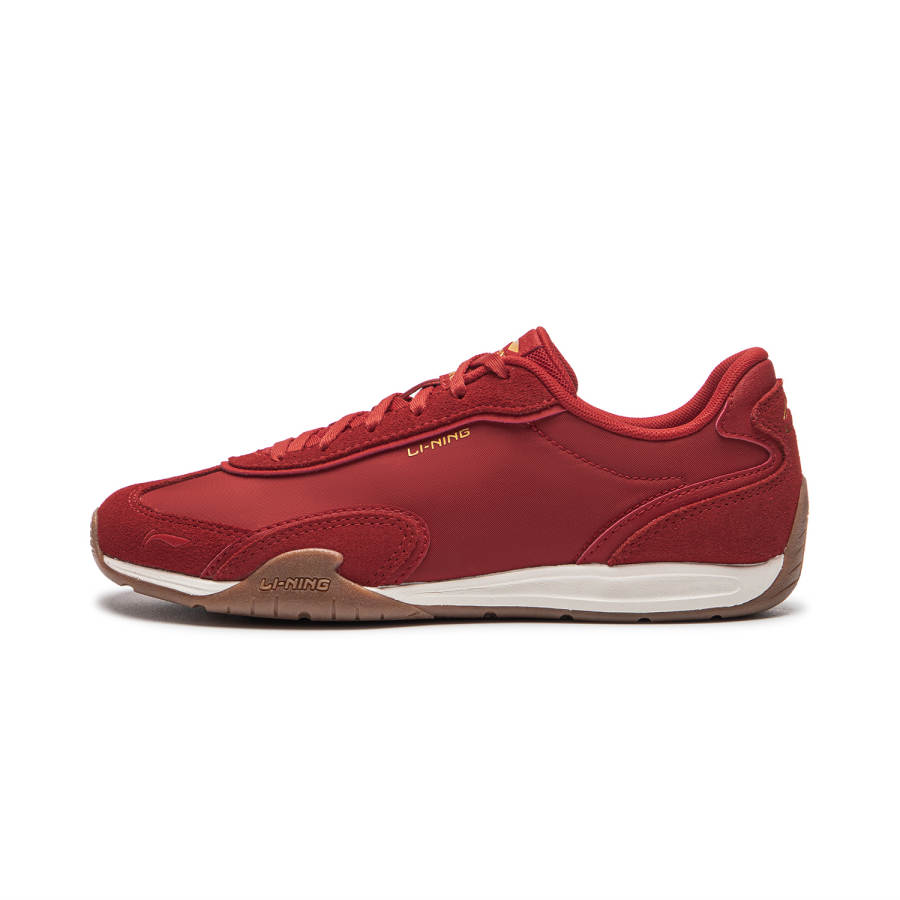 Li-Ning Li Ning Film 70S Slip Resistant, Abrasion Resistant, Lightweight Low top Casual Shoes Women's Ruyi Red