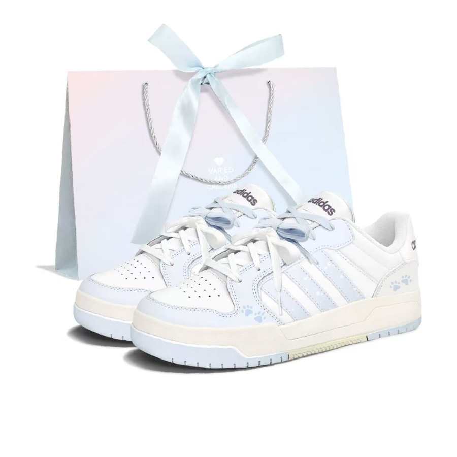 Adidas Neo Entrap Milk Candies Cloud Cat Leather Slip Resistant Abrasion Resistant Low top Skateboard Shoes Women's