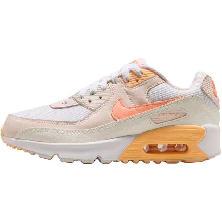 Nike Nike Air Max 90 Support Low top Running Shoes White Orange Pink Unisex