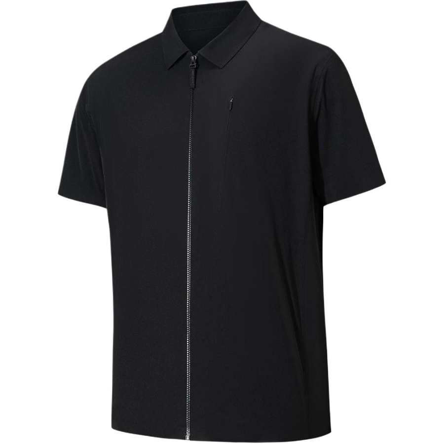 ANTA Champion All Weather Collection Shirts Men's Black Lapel Moderate