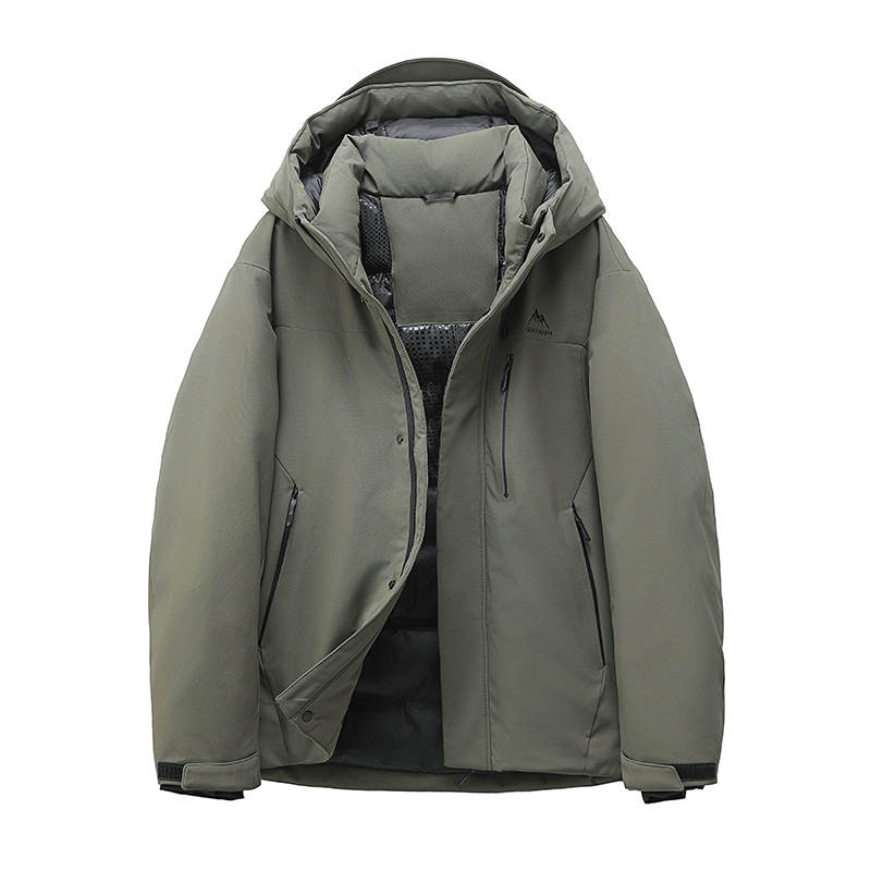 YALU Down Jackets Men's Hooded Moderate