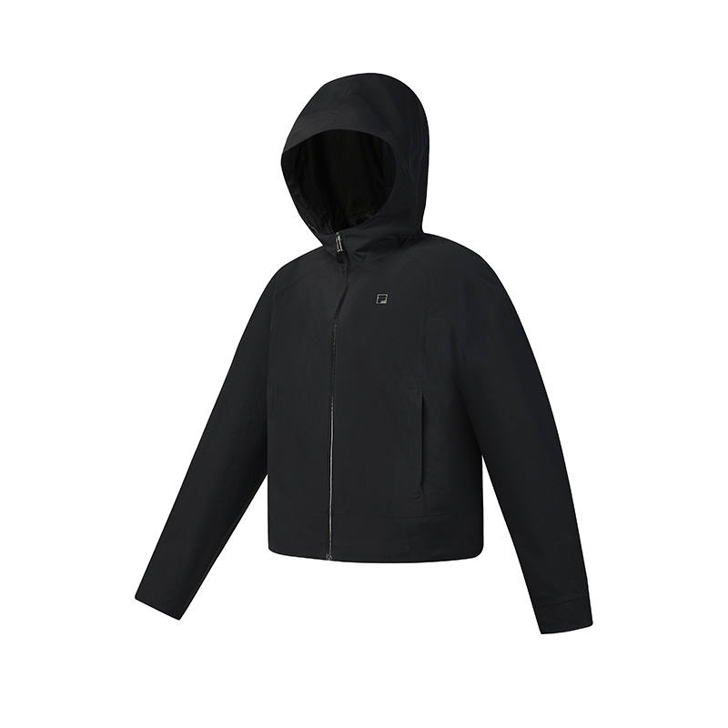 FILA Jackets Women's Pitch Black Hooded Moderate Other