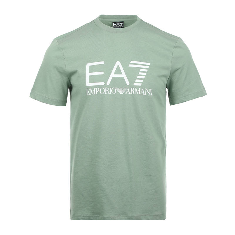 EMPORIO ARMANI EA7 Short Sleeved T Shirts Men's Light Green