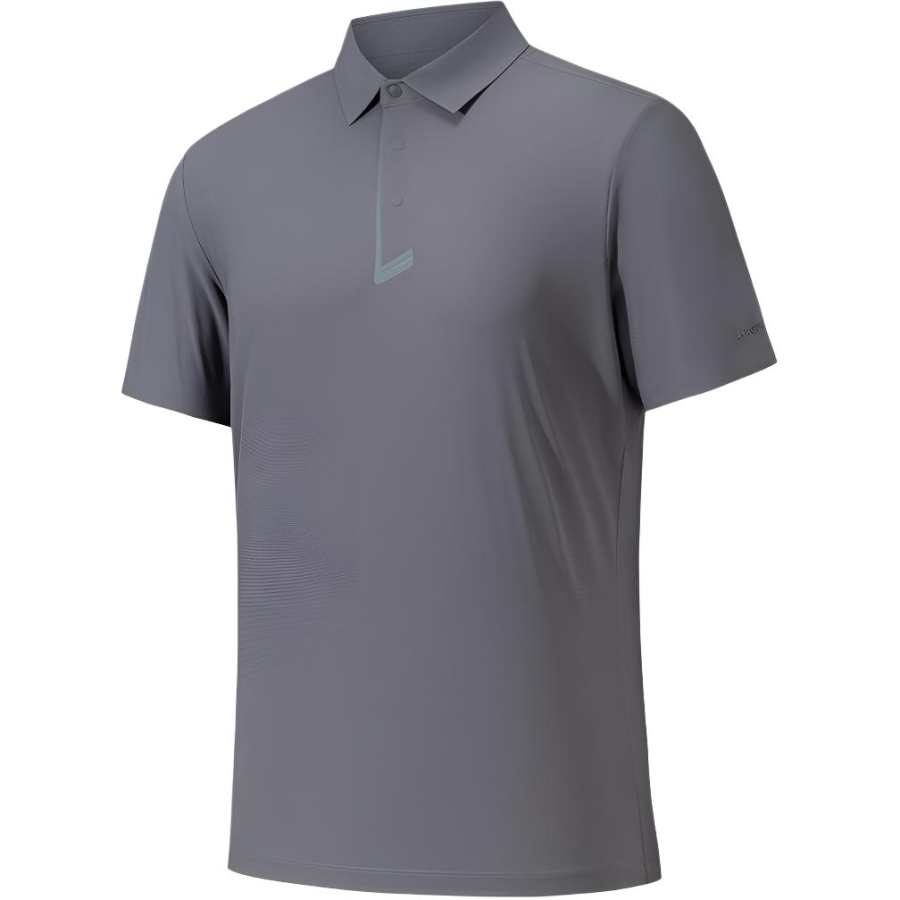 ANTA Champion All Weather Collection Polo Shirts Men's Mist Gray Polo Collar Moderate Straight Fit