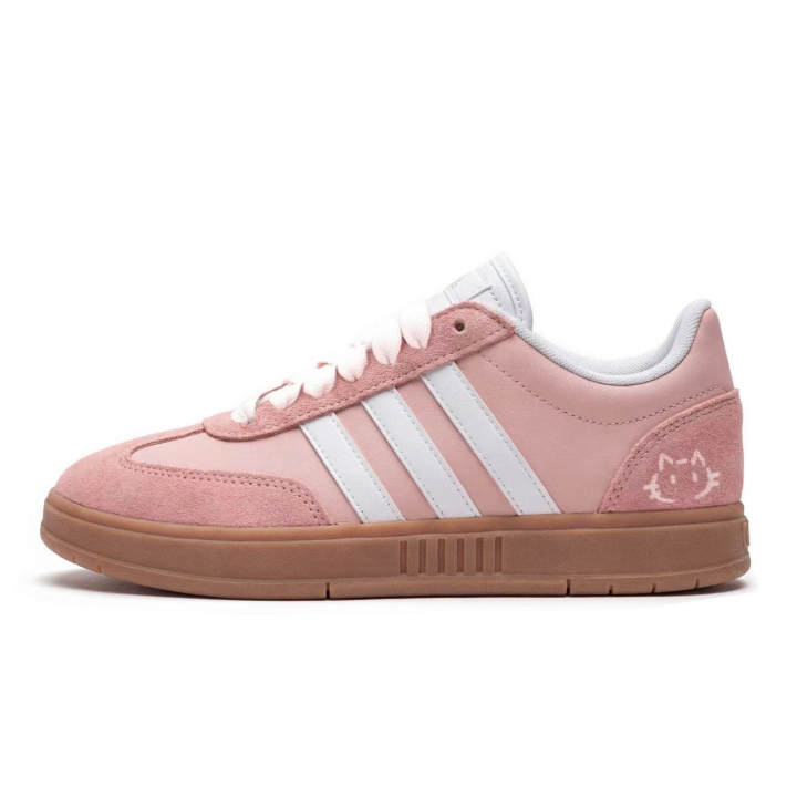 Adidas Adidas Gradas Skateboard Shoes Unisex Low Top Pink White