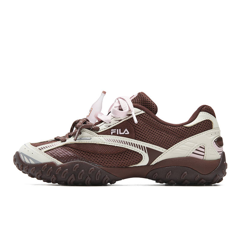 FILA Abrasion Resistant, Breathable, Lightweight Low top Casual Shoes Women's Hot Chocolate Brown/Streptopelia Yellow