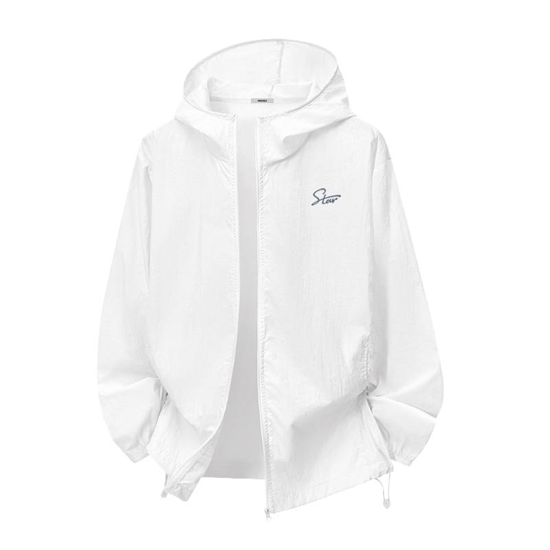 MINISO Sun Protection Clothing Unisex Hooded Thin Straight Fit