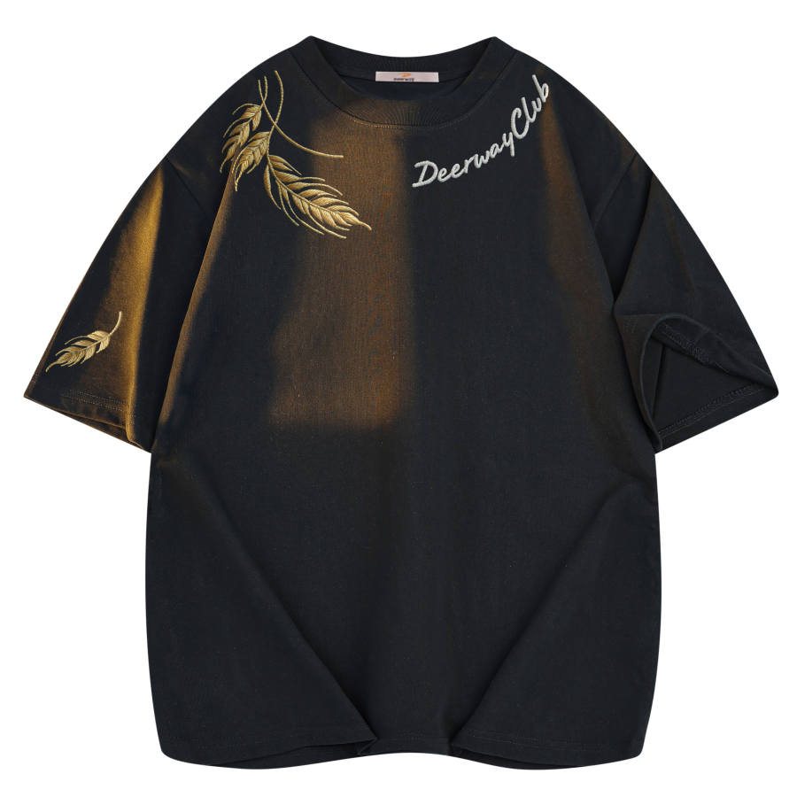 DEERWAY T Shirts Unisex Crew Neck Moderate Straight Fit