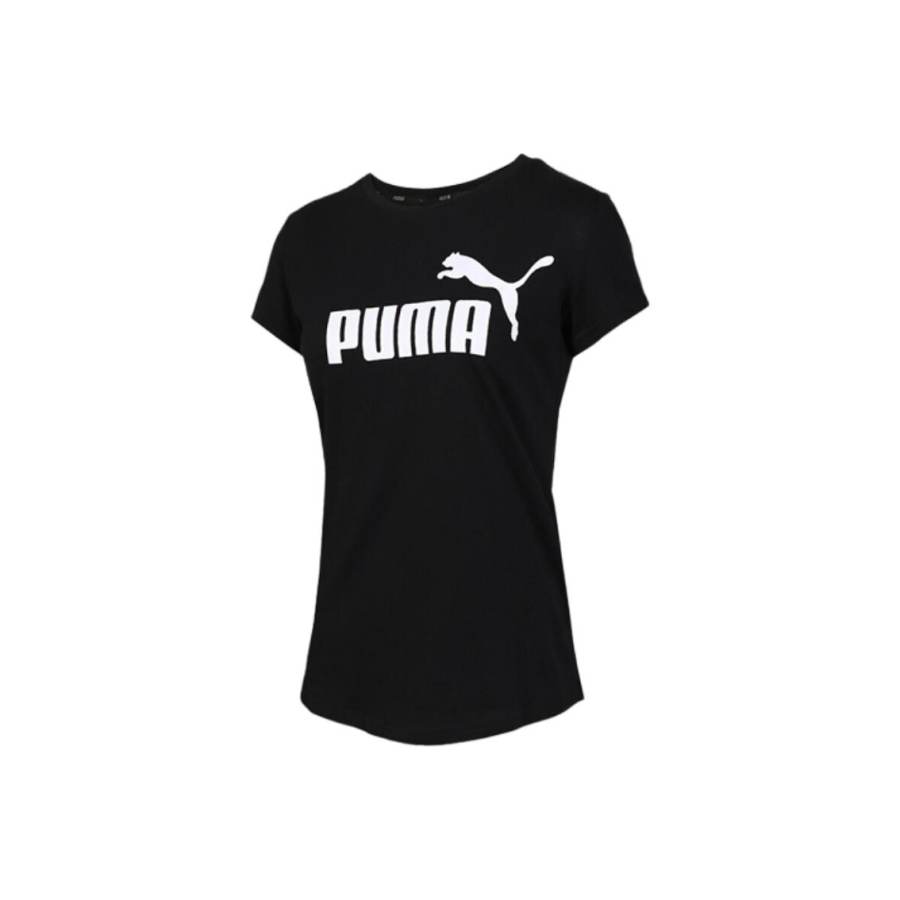 PUMA T Shirts Women's Crew Neck Moderate Straight Fit