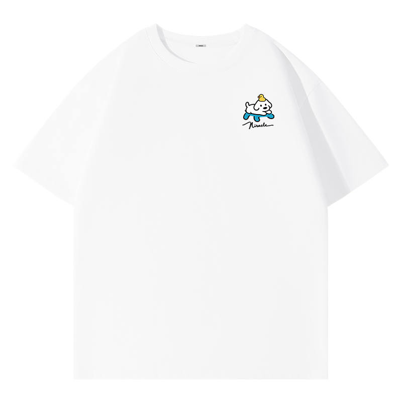 MINISO T Shirts Unisex Crew Neck Moderate Heavyweight