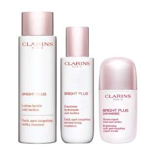 CLARINS Old Version Milk Water Radiance Small Porcelain Bottle Serums Skincare Product Three Piece Set Moisturizing