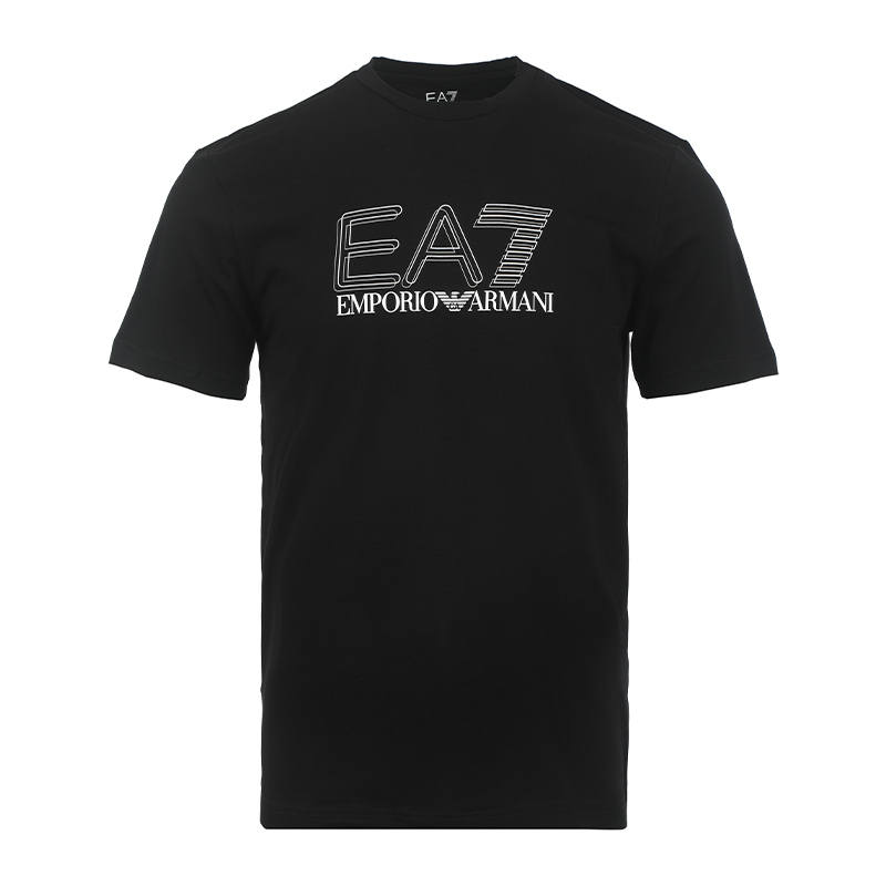 EMPORIO ARMANI EA7 Short Sleeved T Shirts Men's Black