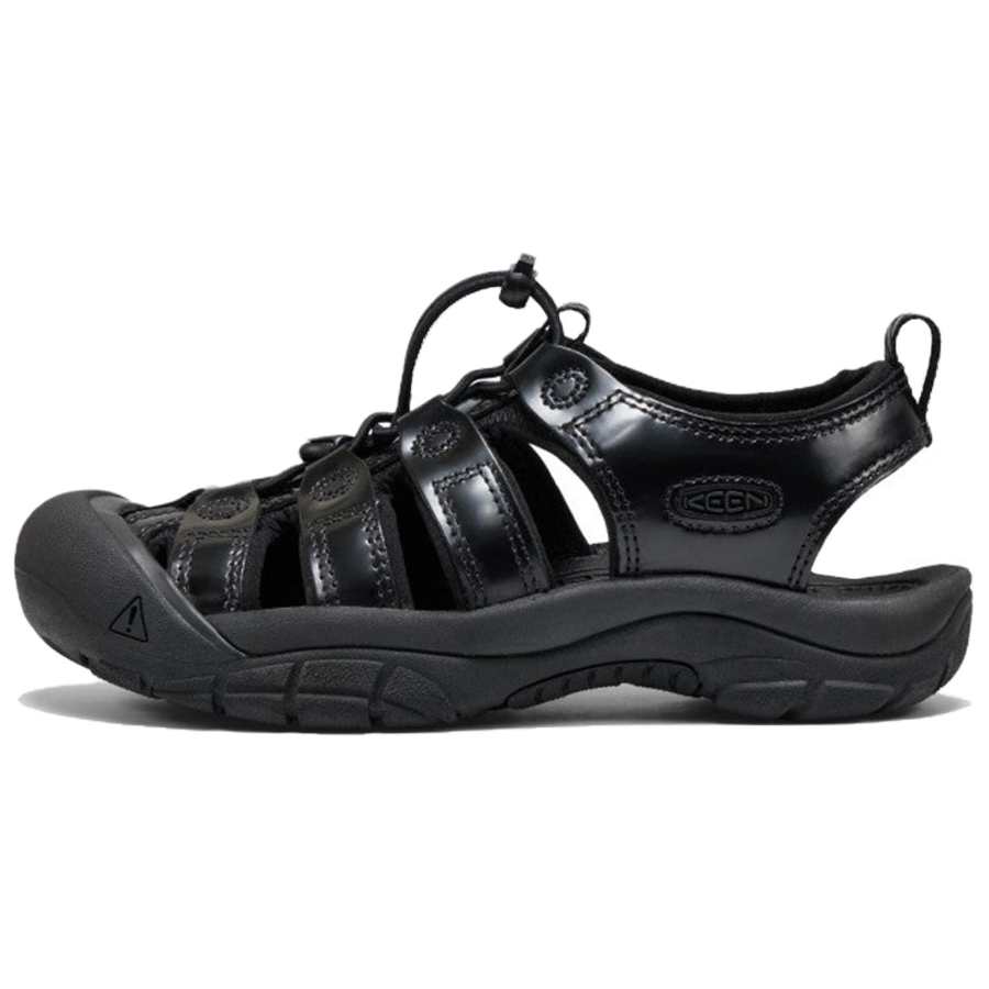 Keen Newport Leather Grip Lightweight Odor Resistant River Trekking Shoes Women's Black