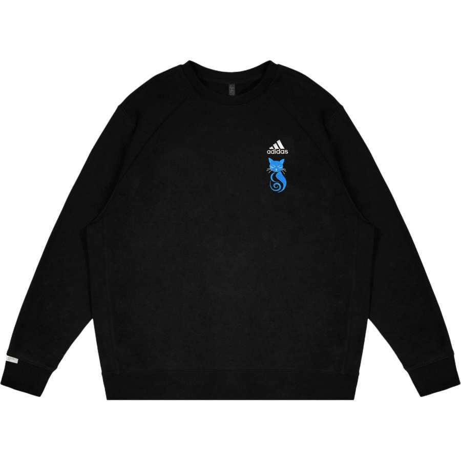 Adidas Adidas LABEL Sweatshirts Unisex Black Crew Neck Moderate Regular