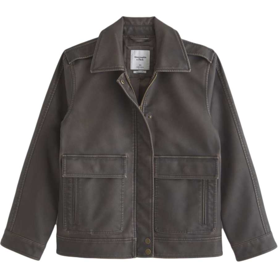 Abercrombie&Fitch Leather Jacket Women's