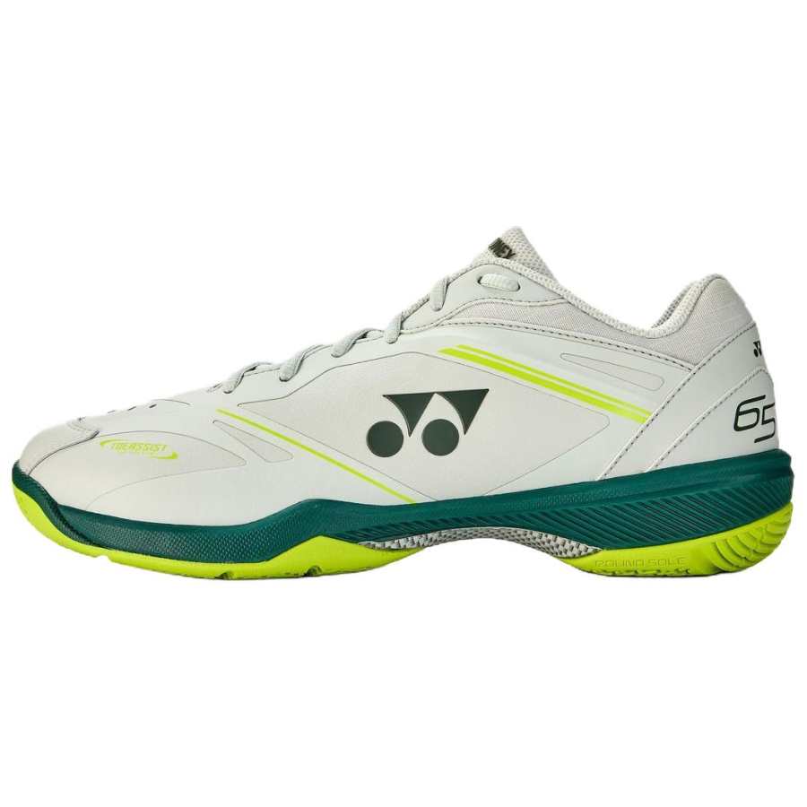 YONEX Synthetic Leather Cushioning Abrasion Resistant Low top Badminton Shoes Unisex Gray Green
