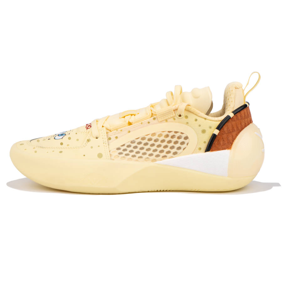 Li-Ning Li Ning All City 12 Encore Synthetic Leather Low top BOOM Technology Basketball Shoes Men's Yellow