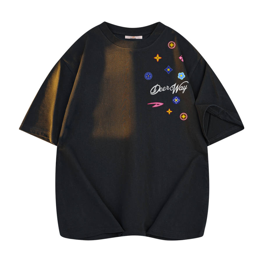DEERWAY T Shirts Unisex Crew Neck Moderate Straight Fit