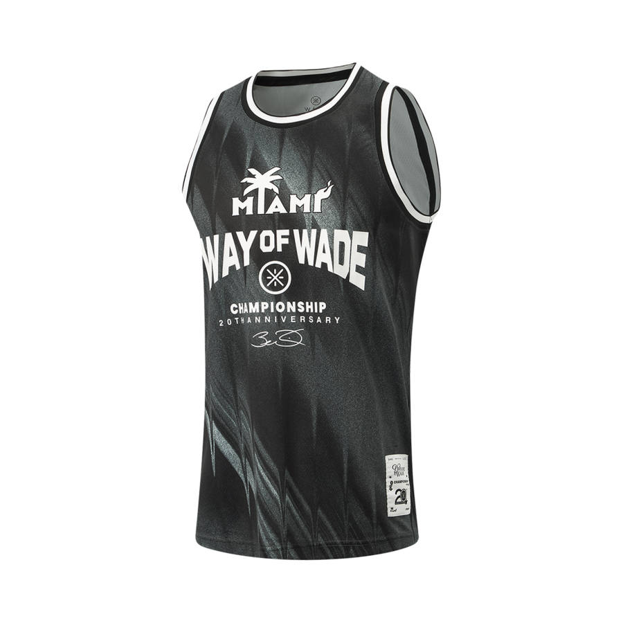 Li-Ning Li Ning Wade Basketball Jerseys Men's Black All Over Print Crew Neck Moderate