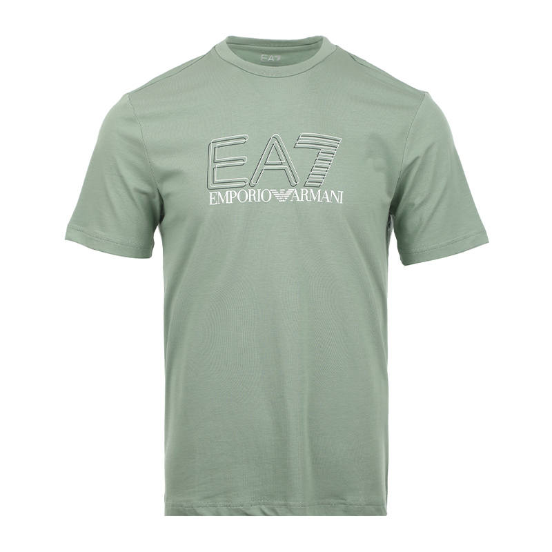 EMPORIO ARMANI EA7 Short Sleeved T Shirts Men's Light Green