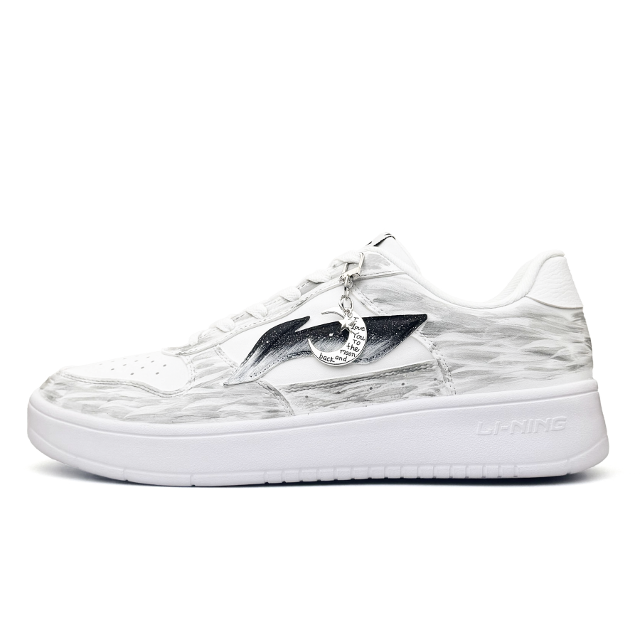 Li-Ning Li Ning Floating Boat Skateboard Shoes Unisex Low Top White/Black