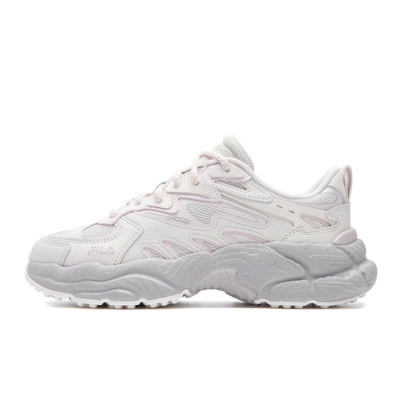FILA FERN Abrasion Resistant, Breathable, Lightweight Low top Chunky Sneakers Women's Sodium/Calcite Powder