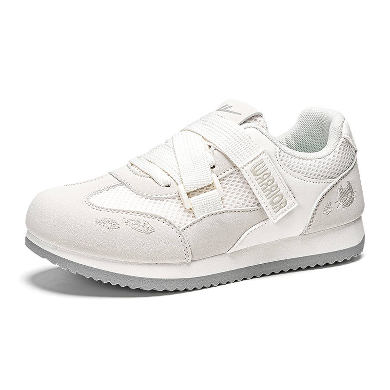 Warrior Slip Resistant, Abrasion Resistant, Breathable, Lightweight Low top Casual Shoes Women's Gray Beige