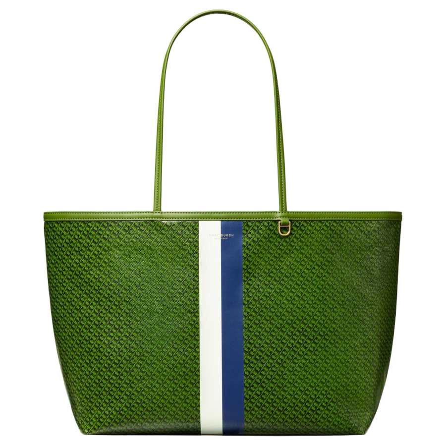 TORY BURCH Ever Ready Fabric Handbag Large Women's Green