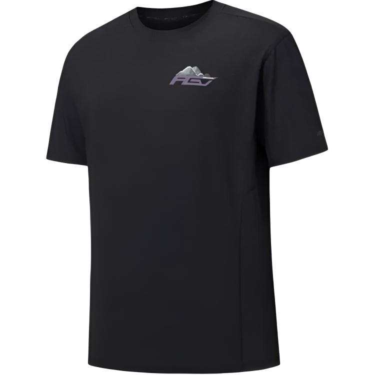 ANTA T Shirts Unisex Black Crew Neck Moderate Straight Fit