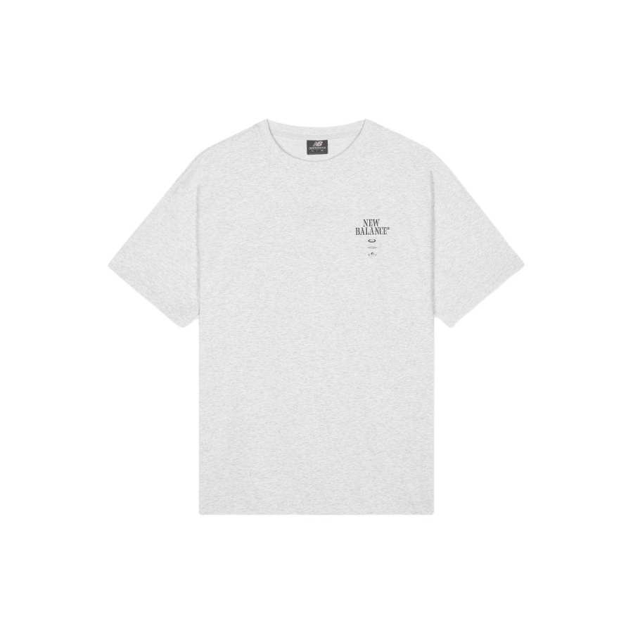 New Balance New Balance T Shirts Unisex 16Light Gray Light Gray Crew Neck Moderate