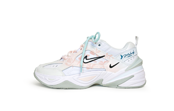 Nike Nike M2K Tekno Chunky Sneakers Women's Low Top Pink/Blue/White