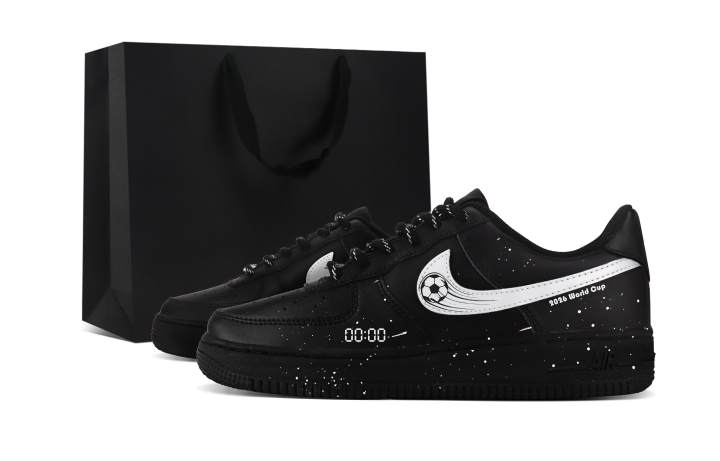 Nike Nike Air Force 1 Low top Skateboard Shoes Unisex Black