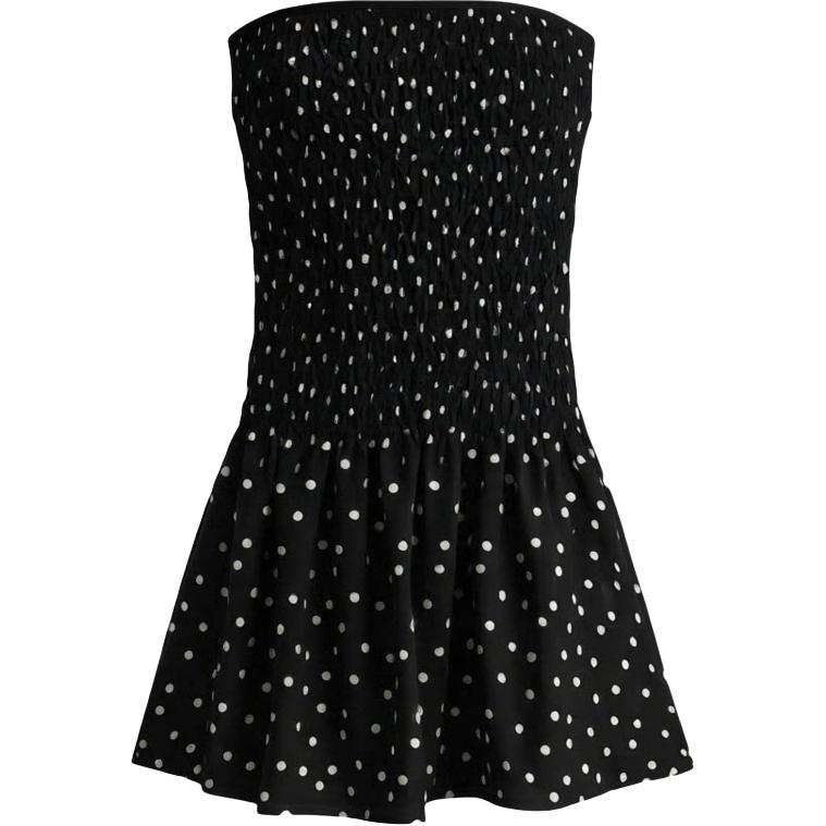CHARM GLOW Sleeveless Dresses Women's Black Collarless Thin Short