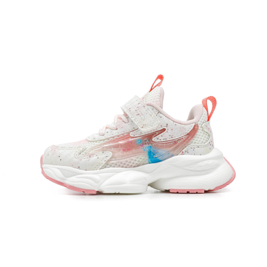 Disney Frozen Synthetic Leather Slip Resistant Breathable Lightweight Cushioning Low top Outdoor Shoes Pink/Aqua Kids'